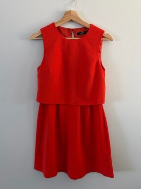 Oasis Orange Sleeveless Mini Dress
